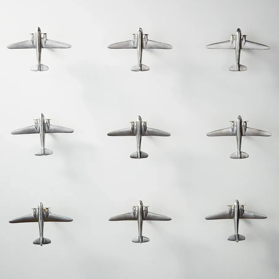 Pendulux Decor|Bomber Formation Aluminum Set Of 3