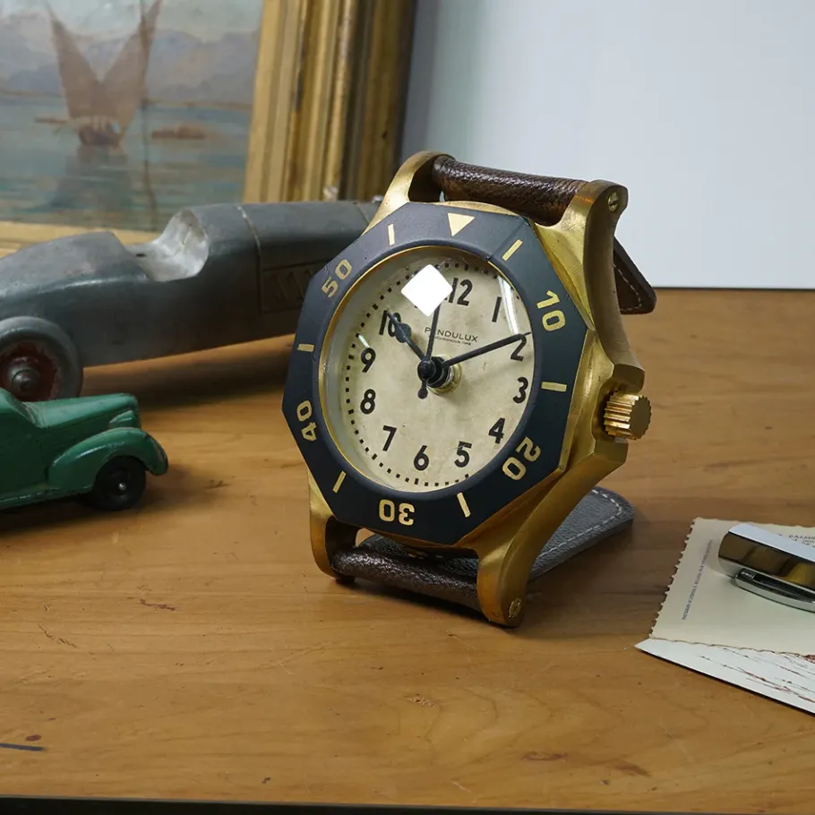 Pendulux Table Clocks|Brass Rally Watch