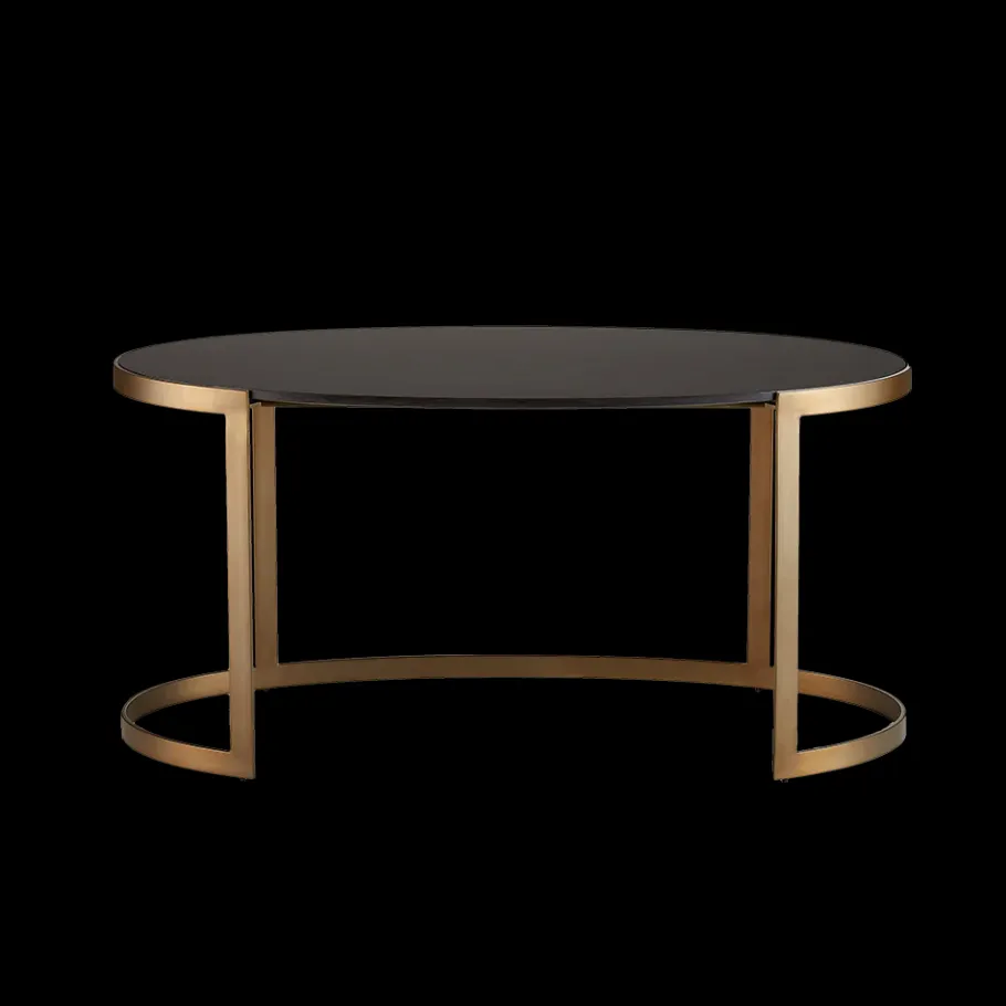 Pendulux Tables|Ellipse Writing Desk Antique Gold