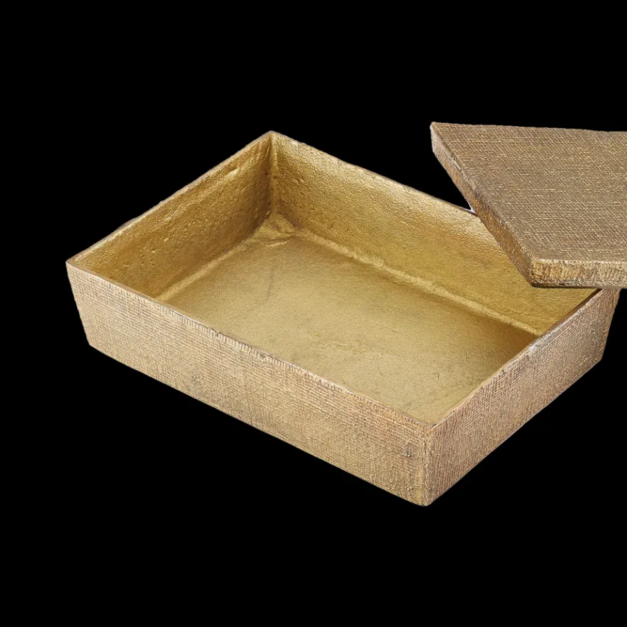 Pendulux Trays/Boxes|Hemp Box Large Antique Brass