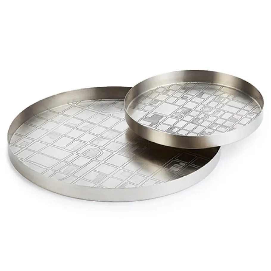 Pendulux Decor|Map Tray Small Antique Nickel