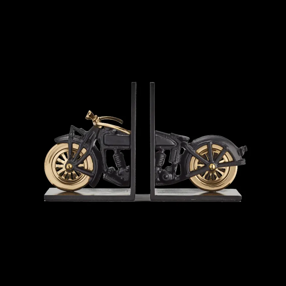 Pendulux Bookends|Motorcycle Bookends Black