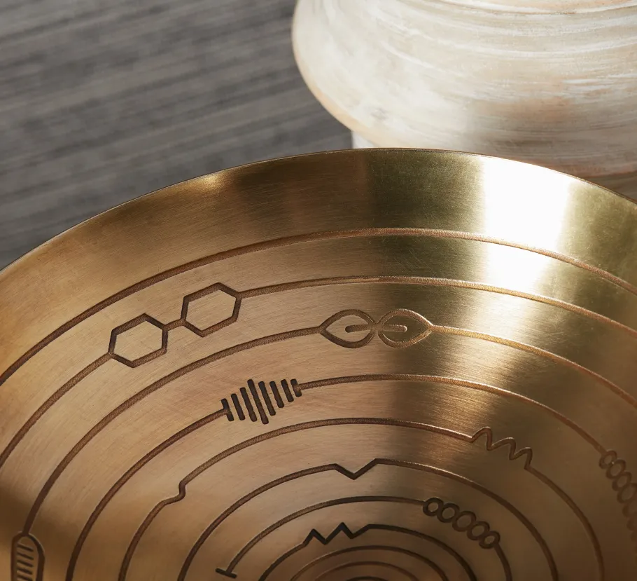 Pendulux Trays/Boxes|Radar Center Bowl Brass